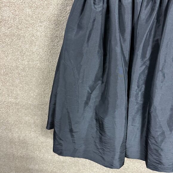 Calvin Klein Fit & Flare Dress Size 6 Gold/Black Sequin Taffeta Sleeveless Party - Picture 4 of 13